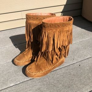 Girls Rampage fringe boots